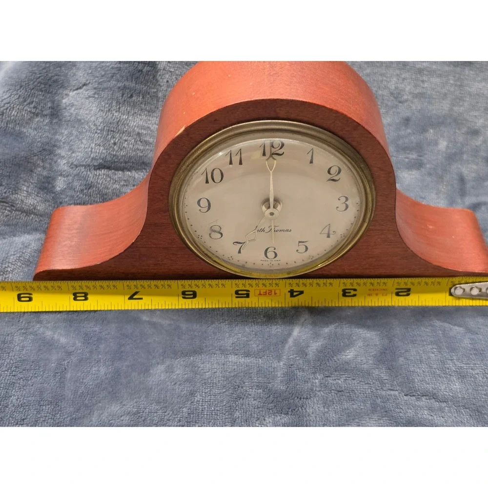 Seth Thomas Mantelette-W Mantel Clock Model 15483 Wood Case Vintage Alarm Clock
